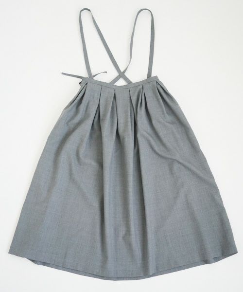Mochi.モチ.suspender skirt [grey]