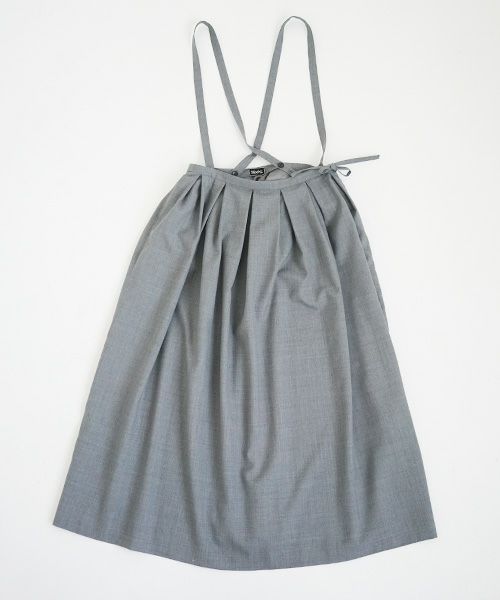 Mochi.モチ.suspender skirt [grey]