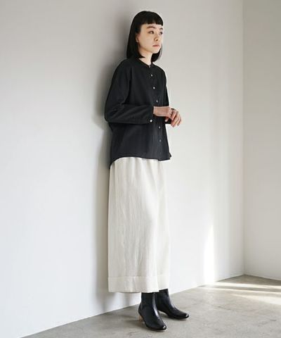 Mochi.モチ.cropped wide pants [off white]