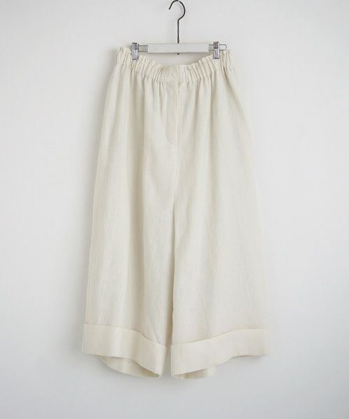 Mochi.モチ.cropped wide pants [off white]