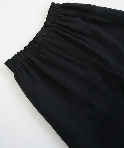 Mochi モチ cropped wide pants [black]
