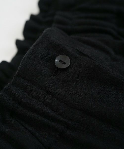 Mochi モチ cropped wide pants [black]