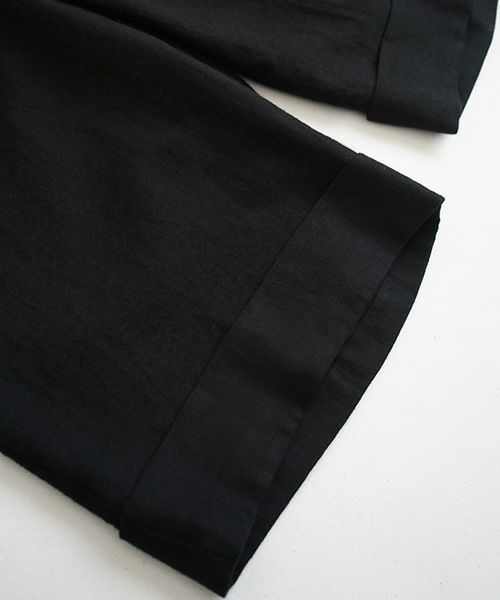 Mochi モチ cropped wide pants [black]