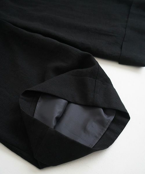 Mochi モチ cropped wide pants [black]