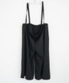 Mochi.モチ.suspender wide pants [black]
