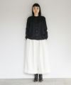 Mochi.モチ.no collar shirt [black]