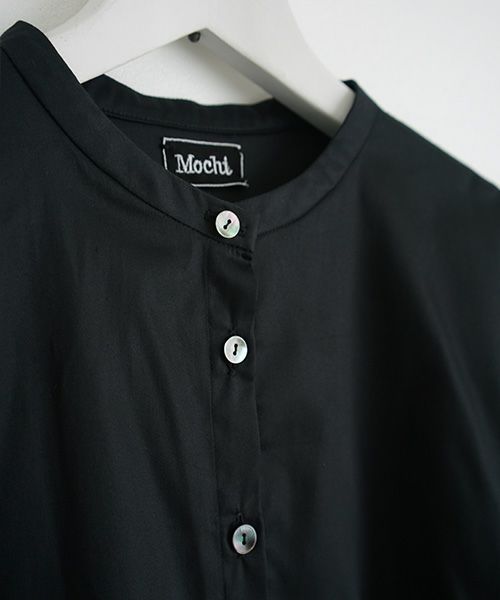 Mochi.モチ.no collar shirt [black]