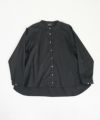 Mochi.モチ.no collar shirt [black]