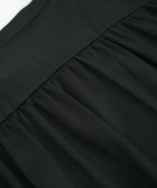 Mochi.モチ.no collar shirt [black]