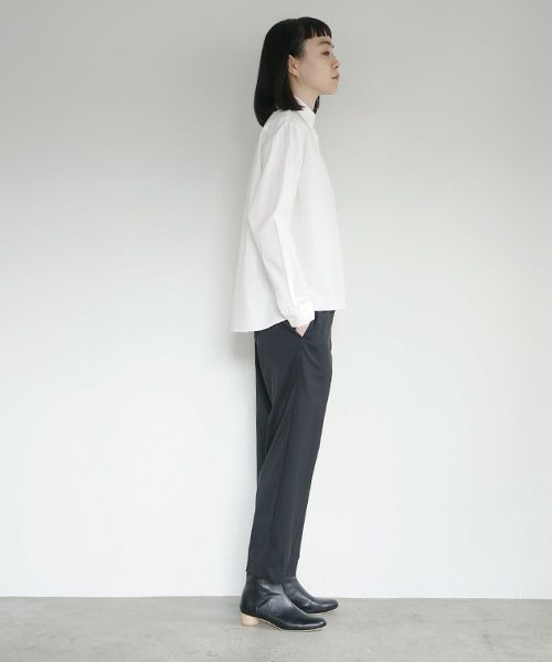 Mochi.モチ.tucked shirt [white]
