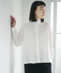 Mochi.モチ.tucked shirt [white]