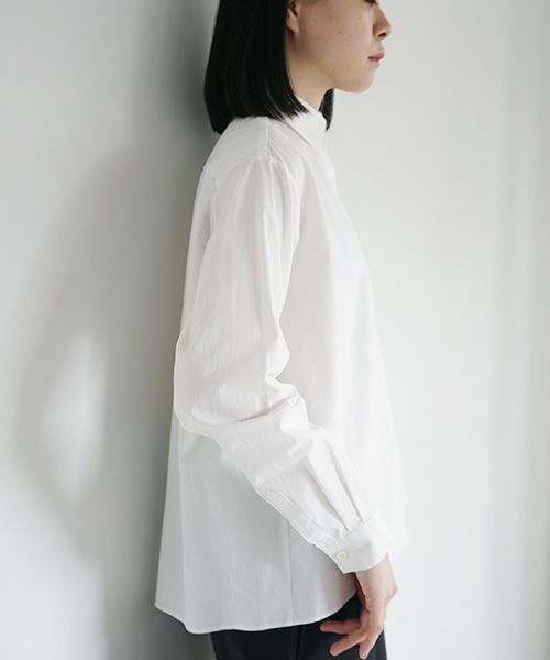 Mochi.モチ.tucked shirt [white]