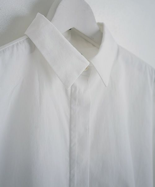Mochi.モチ.tucked shirt [white]