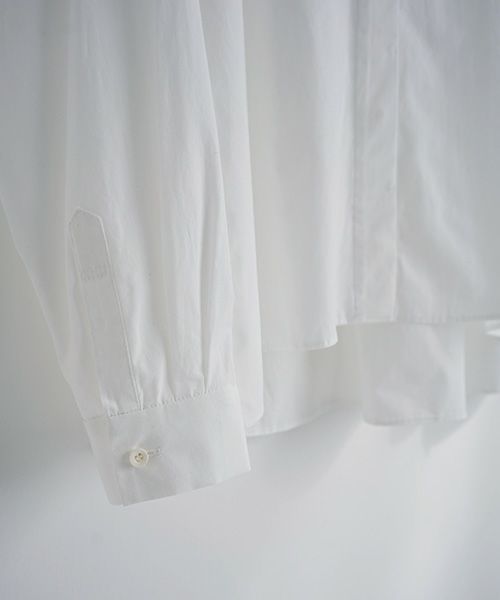 Mochi.モチ.tucked shirt [white]