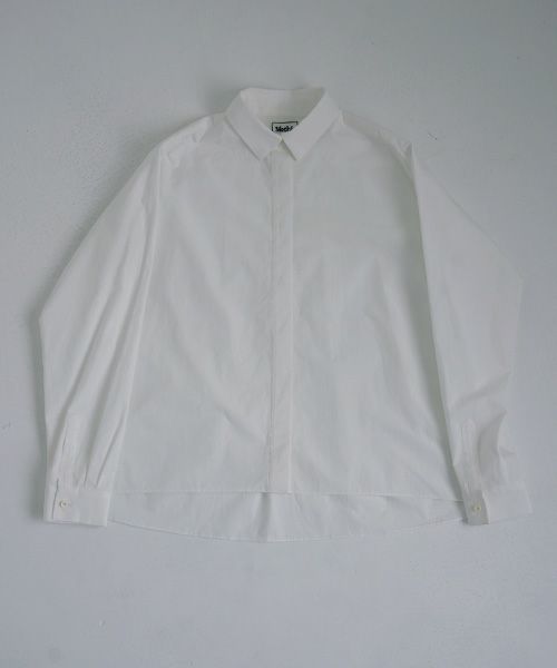 Mochi.モチ.tucked shirt [white]