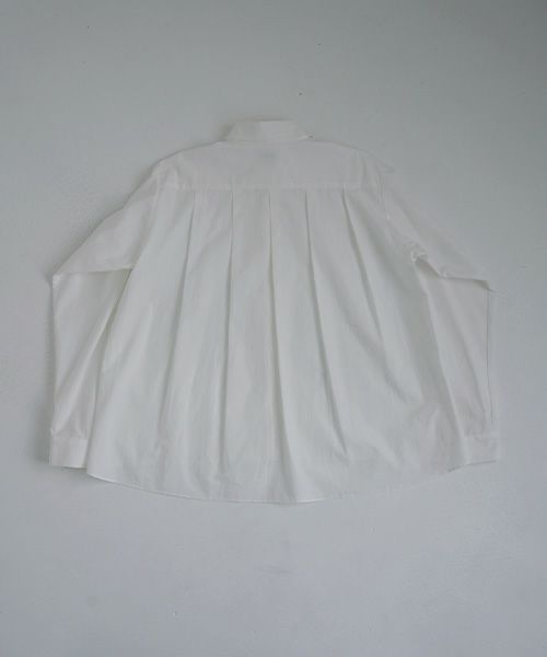 Mochi.モチ.tucked shirt [white]