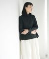 Mochi.モチ.tucked shirt [black]