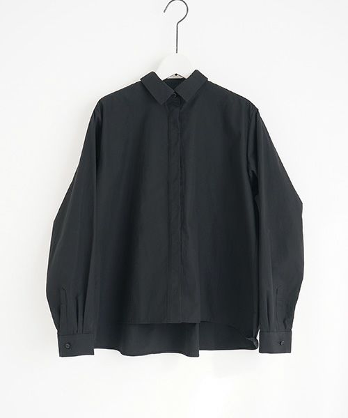Mochi.モチ.tucked shirt [black]