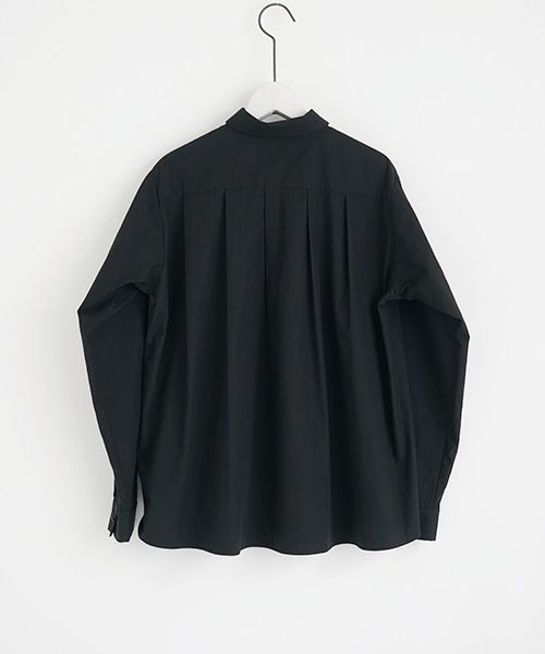 Mochi.モチ.tucked shirt [black]