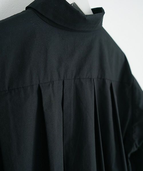 Mochi.モチ.tucked shirt [black]
