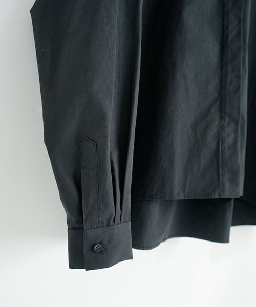 Mochi.モチ.tucked shirt [black]