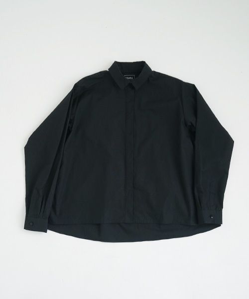Mochi.モチ.tucked shirt [black]