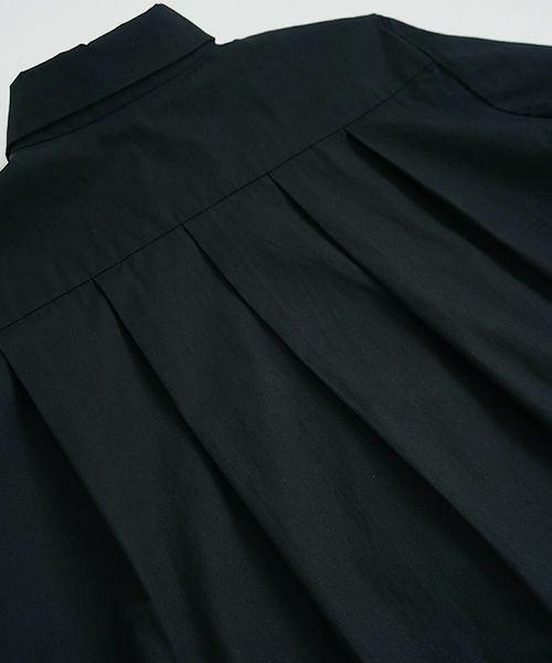 Mochi.モチ.tucked shirt [black]