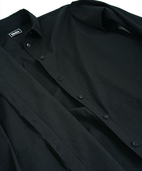 Mochi.モチ.tucked shirt [black]