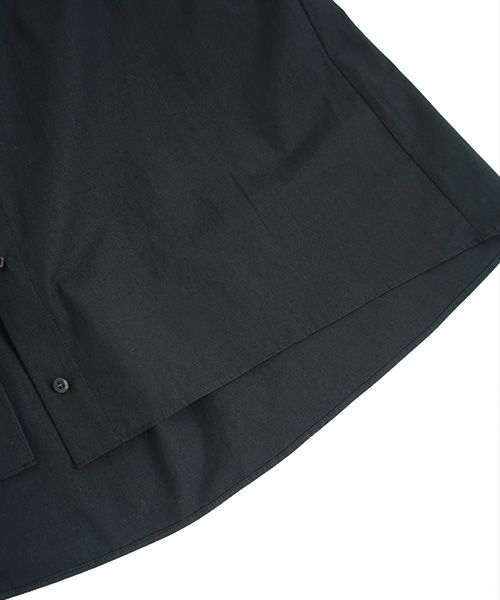 Mochi.モチ.tucked shirt [black]