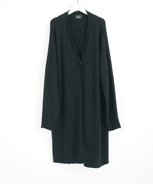 Mochi.モチ.long-knit cardigan [black]
