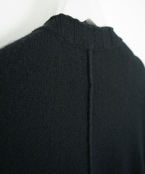 Mochi.モチ.long-knit cardigan [black]