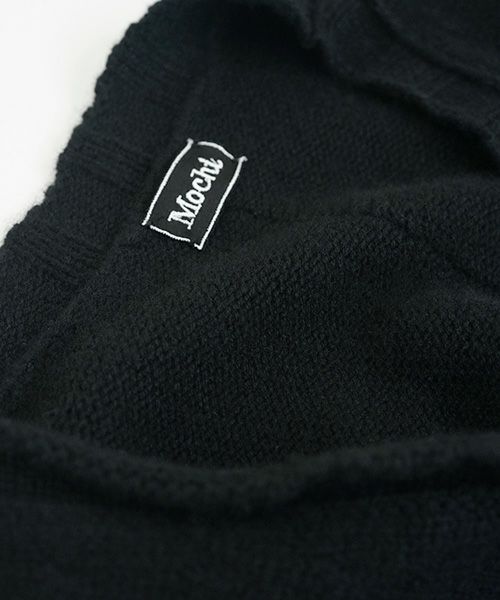 Mochi.モチ.long-knit cardigan [black]