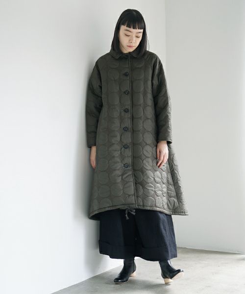 Mochi.モチ.quilted coat [khaki]