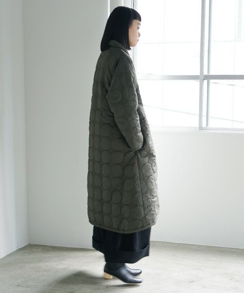 Mochi.モチ.quilted coat [khaki]
