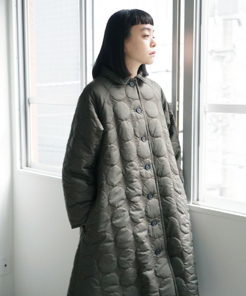 Mochi.モチ.quilted coat [khaki]
