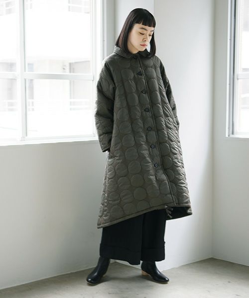 Mochi.モチ.quilted coat [khaki]