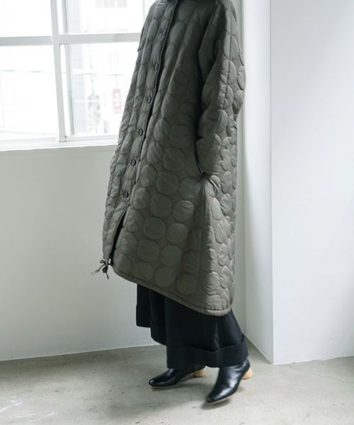 Mochi.モチ.quilted coat [khaki]