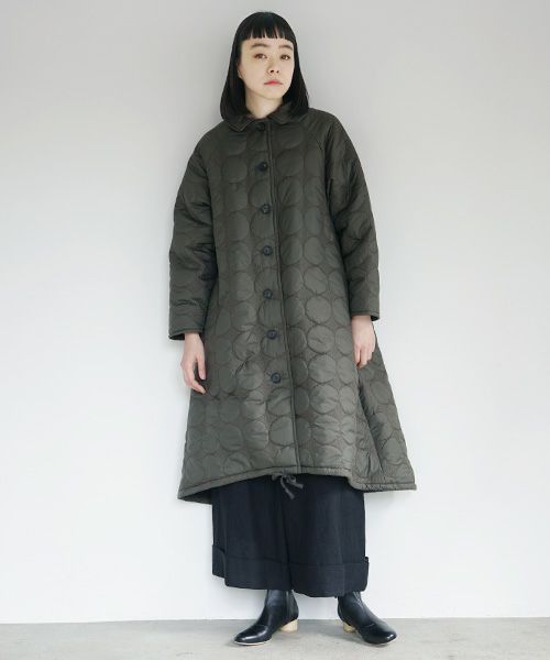 Mochi.モチ.quilted coat [khaki]