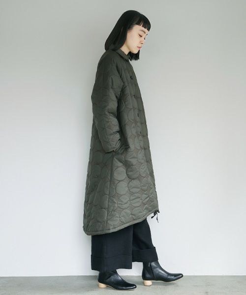 Mochi.モチ.quilted coat [khaki]