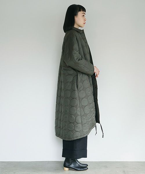 Mochi.モチ.quilted coat [khaki]