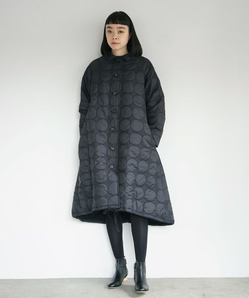 Mochi.モチ.quilted coat [black]