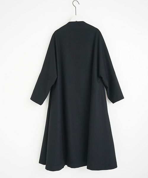 Mochi.モチ.no collar coat [black]
