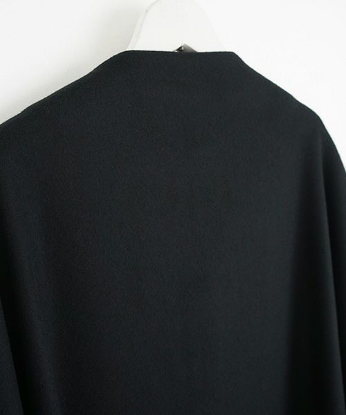 Mochi.モチ.no collar coat [black]