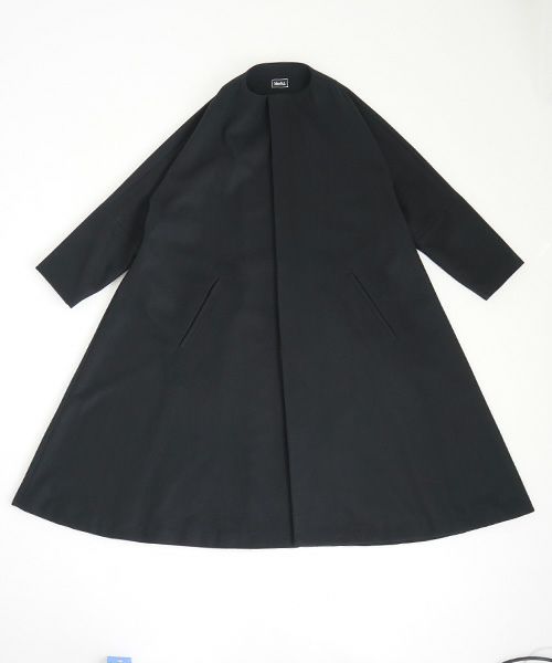 Mochi.モチ.no collar coat [black]