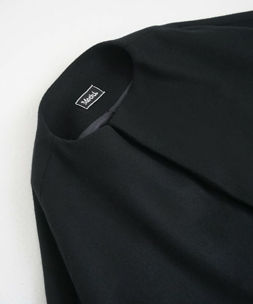 Mochi.モチ.no collar coat [black]