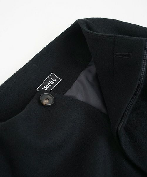 Mochi.モチ.no collar coat [black]