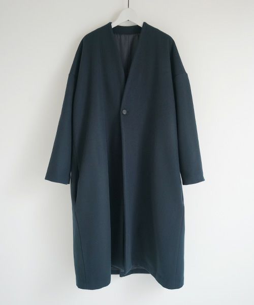 Mochi.モチ.v-neck no collar coat
