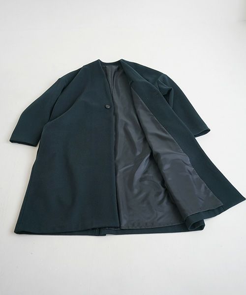 Mochi.モチ.v-neck no collar coat