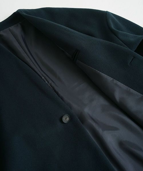 Mochi.モチ.v-neck no collar coat