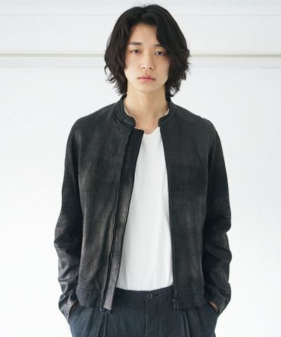 suzuki takayuki スズキタカユキ leather blouson[A212-13/black]